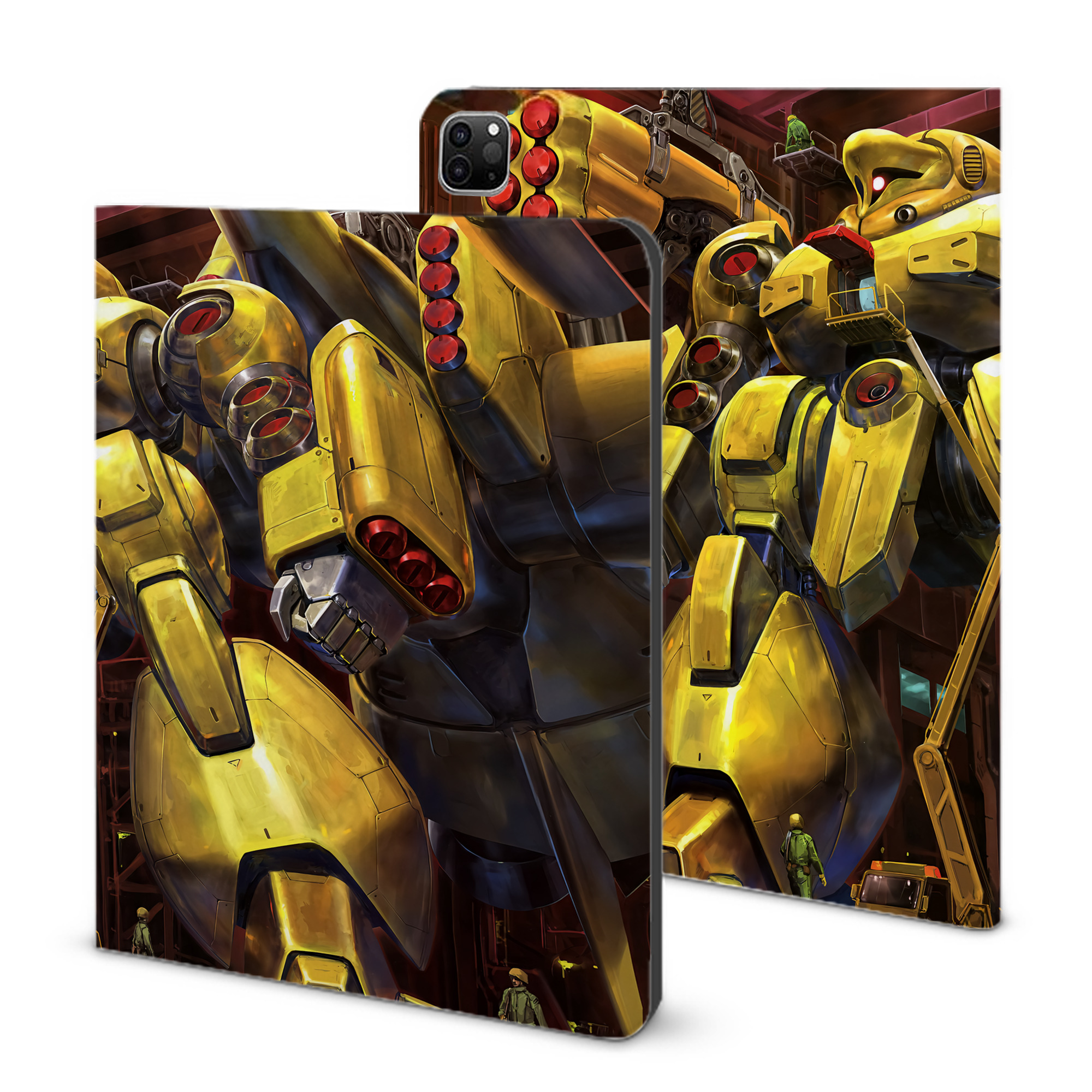 （画像用） 機動戦士ガンダム Mobile Suit Gundam IPad ケース ブック型 PUレザー TPU 耐衝撃 軽量 薄型 ペン収納なし 全面保護 IPad 各モデル対応